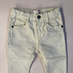 Pantalón de jean blanco con cintura ajustable Zara - 12-18M - comprar online
