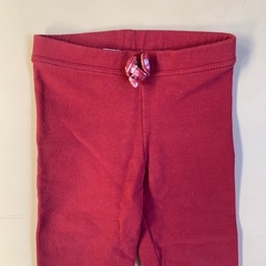 Calza de algodón rojo con cintura elástica BabyCottons - 12M - comprar online