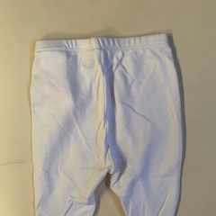 Pantalon de algodon blanco con piecitos y cintura elástica Obaibi - 3M en internet