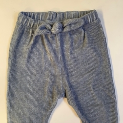 Pantalón de tela gris con moño y cintura elástica Zara - 9-12M - comprar online