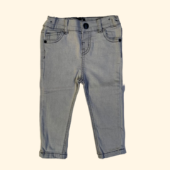 Pantalón de jean gris con cintura ajustable Denim & Co. - 9-12M
