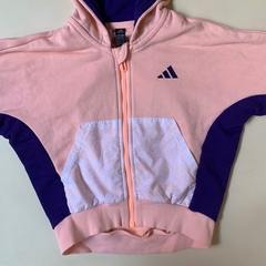 Campera de algodón rosa y violeta Adidas *NUEVO* - 4-5A - comprar online