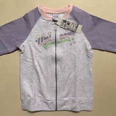 Campera de algodón gris y violeta "Unicorn" Grisino *NUEVO* - 11-12A - comprar online
