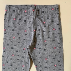 Calza de algodón gris estampado con cintura elástica Mimo - 10A - comprar online