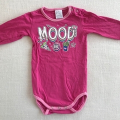 Body manga larga de algodón fucsia "Mood" Grisino - 1-3M - comprar online