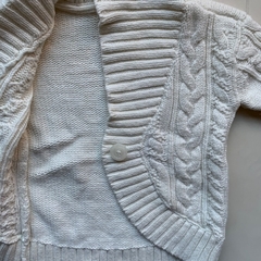 Saco de hilo de algodón blanco con ochos Gap *NUEVO* - 18-24M - Comunidad Vestireta