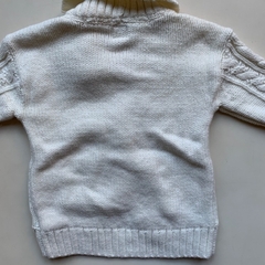 Saco de hilo de algodón blanco con ochos Gap *NUEVO* - 18-24M - tienda online