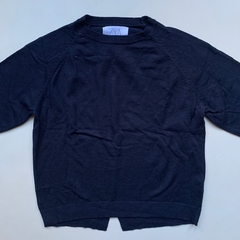 Sweater de hilo de algodón negro Zara *NUEVO* - 7A - comprar online