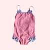 Traje de baño rosa con tiras ajustables y volados Baby Cottons *NUEVO* - 6M