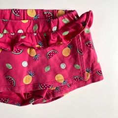 Pollera pantalón de algodón fucsia estampado "frutas" Disney - 12-18M en internet