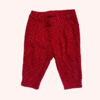 Pantalón de corderoy rojo a lunares con cintura elástica Gap - 6-12M