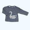 Sweater de hilo de algodón gris "Cisne" Zara - 2-3A