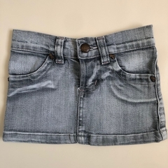 Pollera de jean gris desgastada Sprout - 8A - comprar online