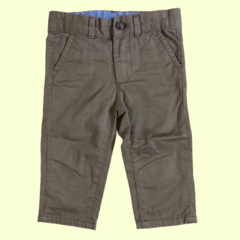 Pantalón de gabardina finita marrón Carter´s - 12M