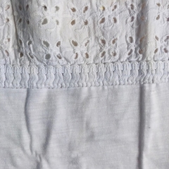 Remera manga corta de algodón y brodery blanco Zara - 9-12M en internet