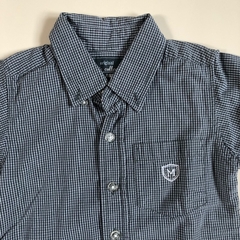 Camisa manga corta cuadrille gris y blanca Mimo - 2A - comprar online