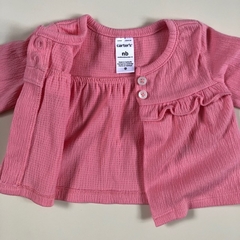Saco de algodón con volados rosa Carter´s *NUEVO- NB en internet