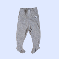 Pantalón de algodón gris con piecitos - 3M