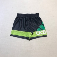 Short dry fit gris con raya verde Adidas - 3M