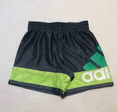 Short dry fit gris con raya verde Adidas - 3M - comprar online