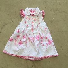 Vestido sin mangas con bombachudo blanco con flores G de B - RN - comprar online