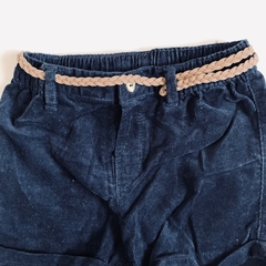 Short de corderoy azul con cinturón trenzado H&M - 12-18M - comprar online