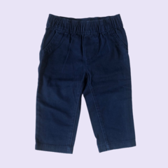 Pantalón de gabardina azul Carter´s - 9M