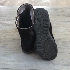 Botas de gamuza marrón con suela de goma - 35/36 - Comunidad Vestireta