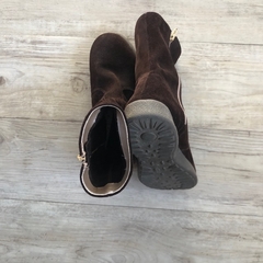 Botas de gamuza marrón con suela de goma - 35/36 - tienda online
