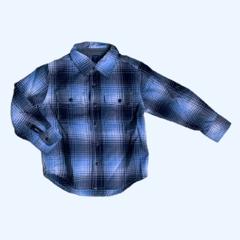 Camisa manga larga azul cuadrillé Gap - 4A