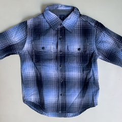 Camisa manga larga azul cuadrillé Gap - 4A - comprar online