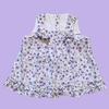 Vestido sin mangas blanco con flores violetas Baby Mania - 6M