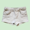 Short de jean blanco con volados en los bolsillos Zara - 6-9M