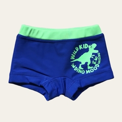 Short de baño azul y verde "Dinosaurio" Grisino - 3-6M