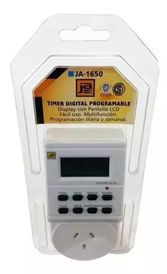 Timer digital programable enchufable JA-1650 - comprar online