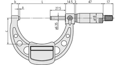 Micrometro externo 100-125 mm 0.01 mm 103-141 MITUTOYO 103-141 - comprar online