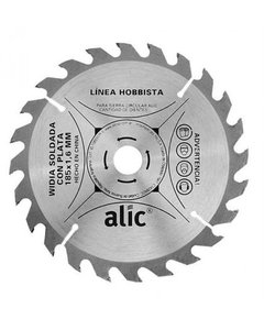 Disco para sierra circular 185mm 24 dientes pro - DIS0040 Alic