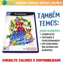 SUPER MARIO SUNSHINE - GAME CUBE - Nintendo Playstation Mega Drive Atari? Retro Games Campinas!