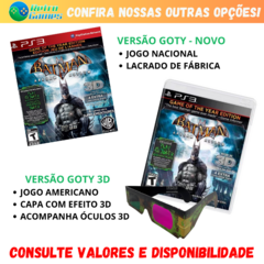 BATMAN ARKHAM ASYLUM - PS3 - Nintendo Playstation Mega Drive Atari? Retro Games Campinas!