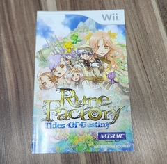 MANUAL DO JOGO RUNE FACTORY NINTENDO WII