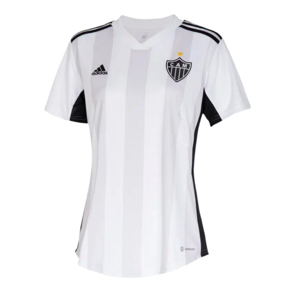 Camisa Atlético Mineiro II 22/23 Torcedor Adidas Feminina - Branco e Preto