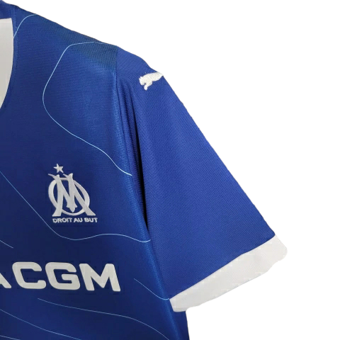 Camisa Olympique de Marseille 23/24 AWAY Masculina, Azul