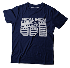 REAL MAN USE THREE PEDALS - 26DUCKS REMERAS