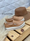 3149 Tênis Quiz Slip On Feminino Flatform Nude - comprar online