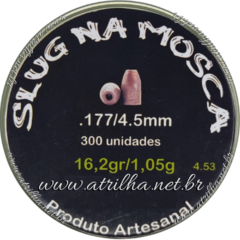 SLUG NA MOSCA - CALIBRE: 4,53MM / POL: 0.178 _ PESO: 16.2GR / 1,05G.