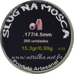 SLUG NA MOSCA - CALIBRE: 4,53MM / POL: 0.178 _ PESO: 15.3GR / 0,99G.