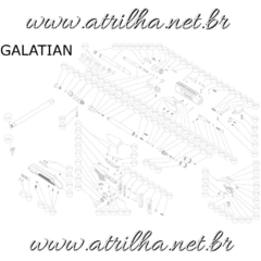 GATILHO ORIGINAL HATSAN DA SERIE GALATIAN, COR DE OURO _ CÓD - (2194 GD) - A TRILHA AIRGUNS