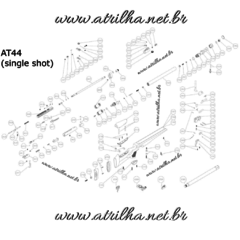 PARAFUSO ORIGINAL DE FIXAÇÃO DO BLOCO NA CORONHA DA PCP DA LINHA HATSAN _ CÓD - (2703) - A TRILHA AIRGUNS