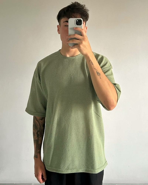 REMERA CROCHET VERDE