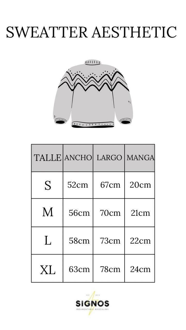 SWEATER AESTHETIC NEGRO Signos indumentaria
